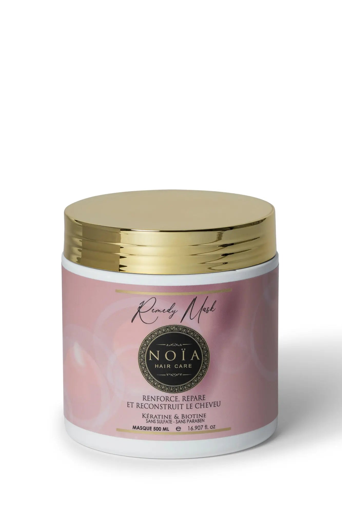 Masque Gamme Remedy - Kératine & Biotine 500ML Noiahair FR