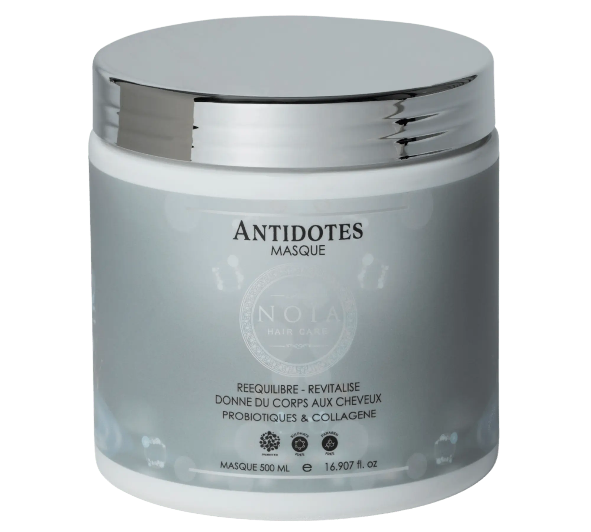 Masque aux Probiotiques & Collagène - Antidotes, le secret des cheveux revitalisés (500ml) Noiahair FR