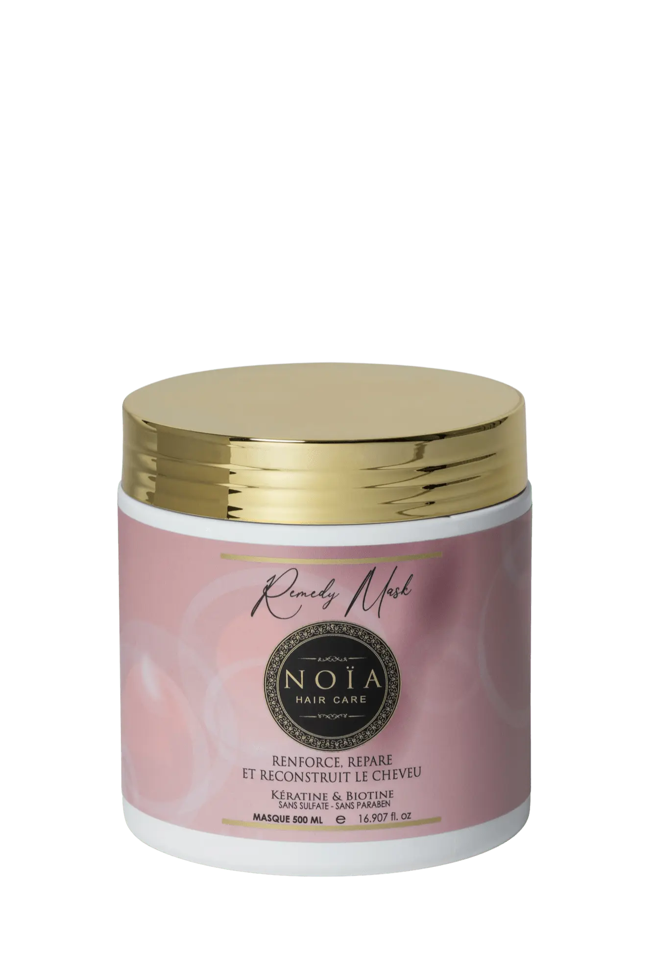 Masque Gamme Remedy - Kératine & Biotine 500ML Noiahair FR