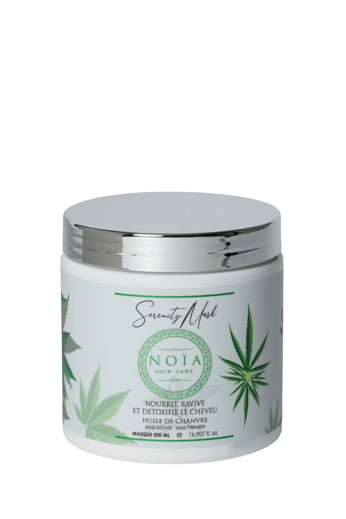 Masque Professionnel Serenity à base d'huile de chanvre (500ml) Noiahair FR