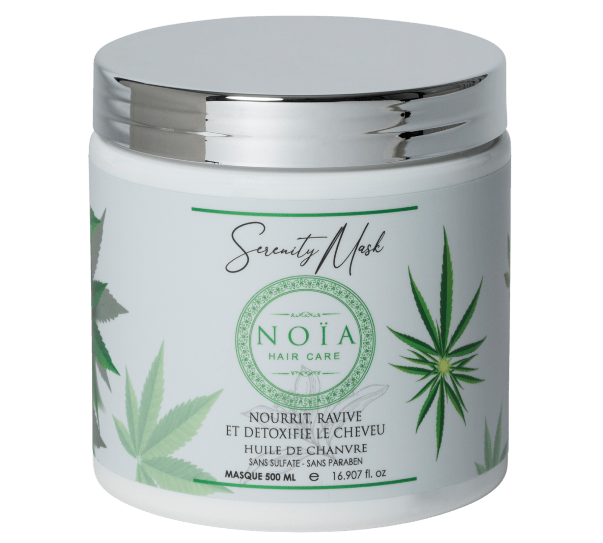 Masque Professionnel Serenity à base d'huile de chanvre (500ml) Noiahair FR