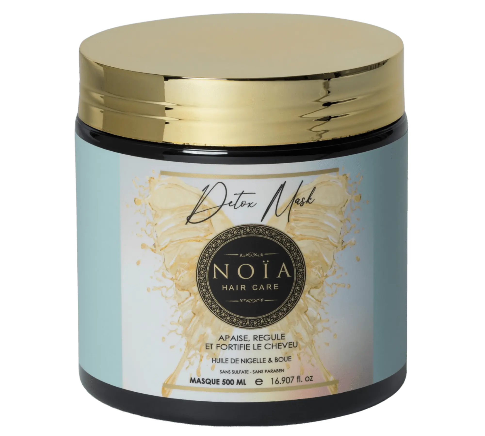 Masque Revitalisant Detox – La Magie de l'Huile de Nigelle & de la Boue en 500ML Noiahair FR