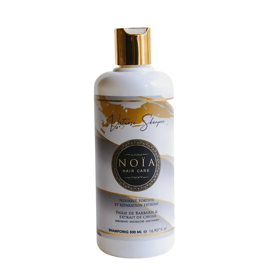 Shampoing à la Figue de Barbarie & Caviar : L'Élixir de Luxe pour des Cheveux Sublimés (500 ml) Noiahair FR