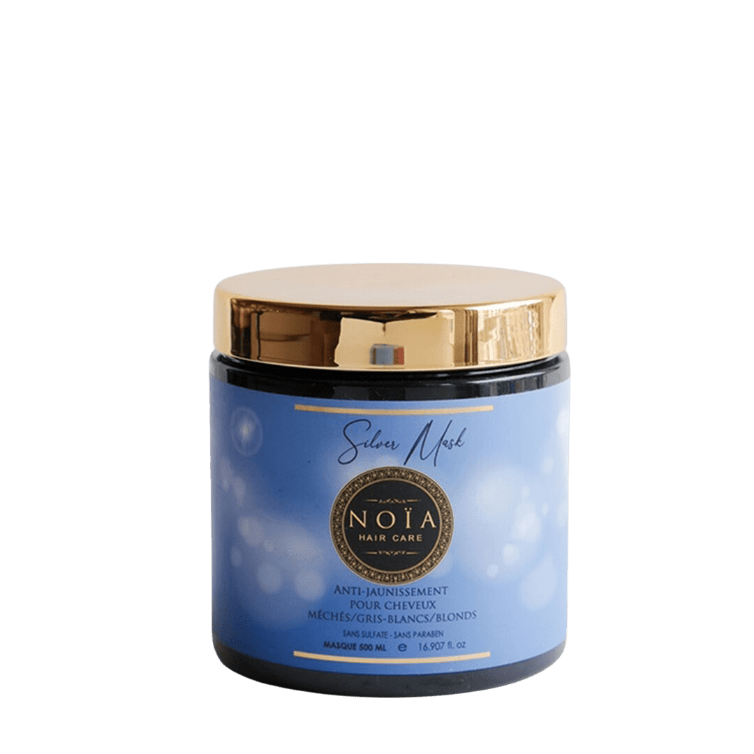 Masque Silver Déjaunissant Noïa Haircare : Cheveux Blonds, Méchés et Blancs (500ML) Noiahair FR