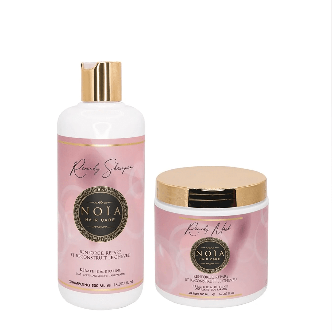 Routine Capillaire DUO Remedy : La Renaissance Capillaire - Pack Duo Shampoing + Masque Noiahair FR
