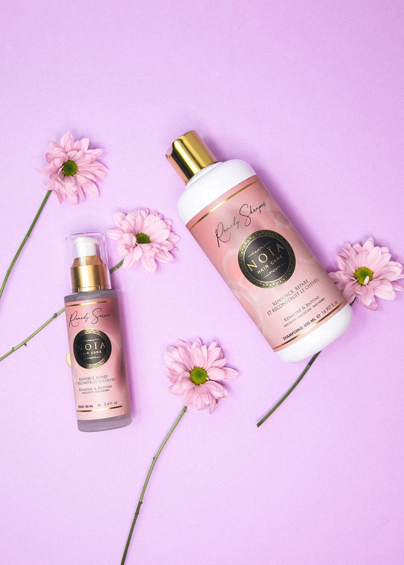 Shampoing Remedy de Noïa Hair Care à la Kératine & Biotine : La Renaissance Capillaire (1L) Noiahair FR