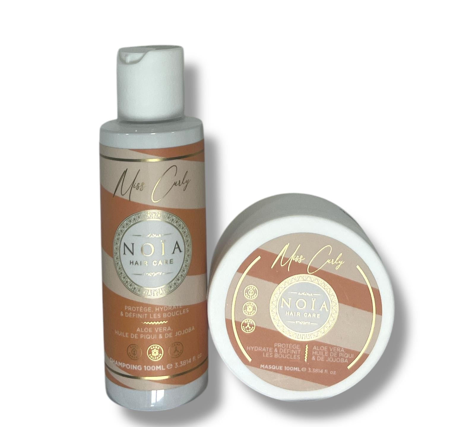 Duo Curly - Shampoing 100 ml & Masque 100 ml Noiahair FR