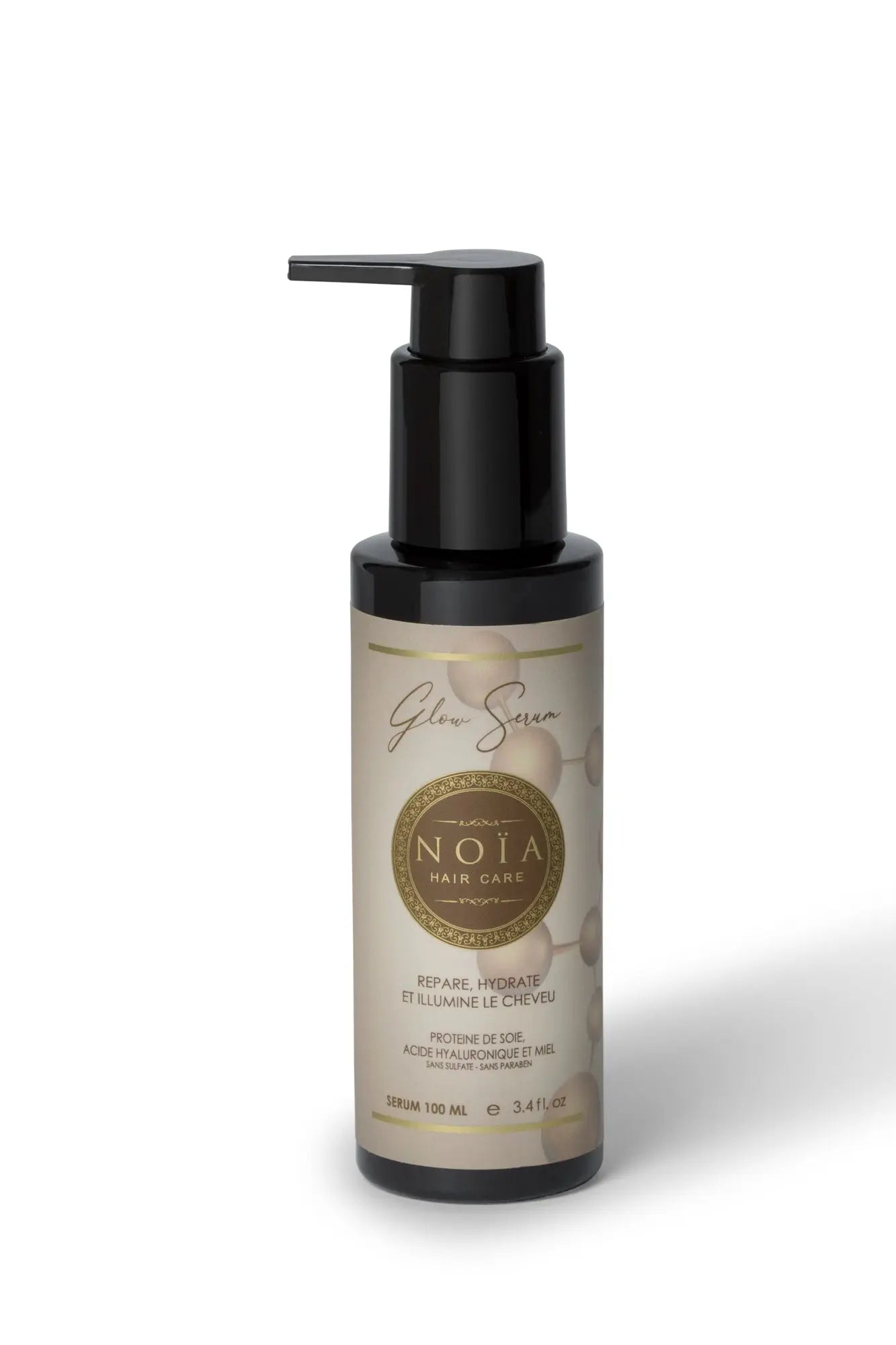 Sérum Glow – L’Éclat Absolu avec Protéine de Soie, Acide Hyaluronique & Miel (100ML) Noiahair FR