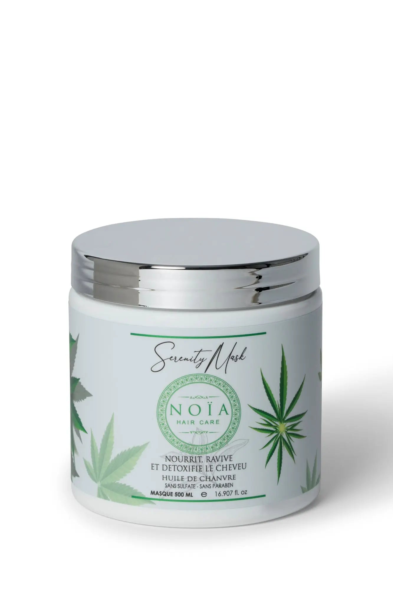 Masque Professionnel Serenity à base d'huile de chanvre (500ml) Noiahair FR