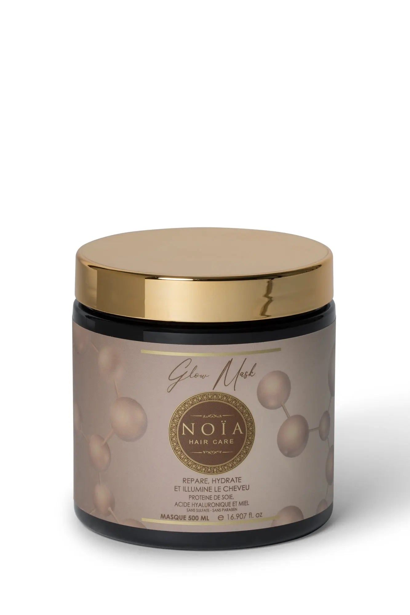 Masque Soin Glow by Noïa : Votre Solution pour des Cheveux Resplendissants (500ML) Noiahair FR