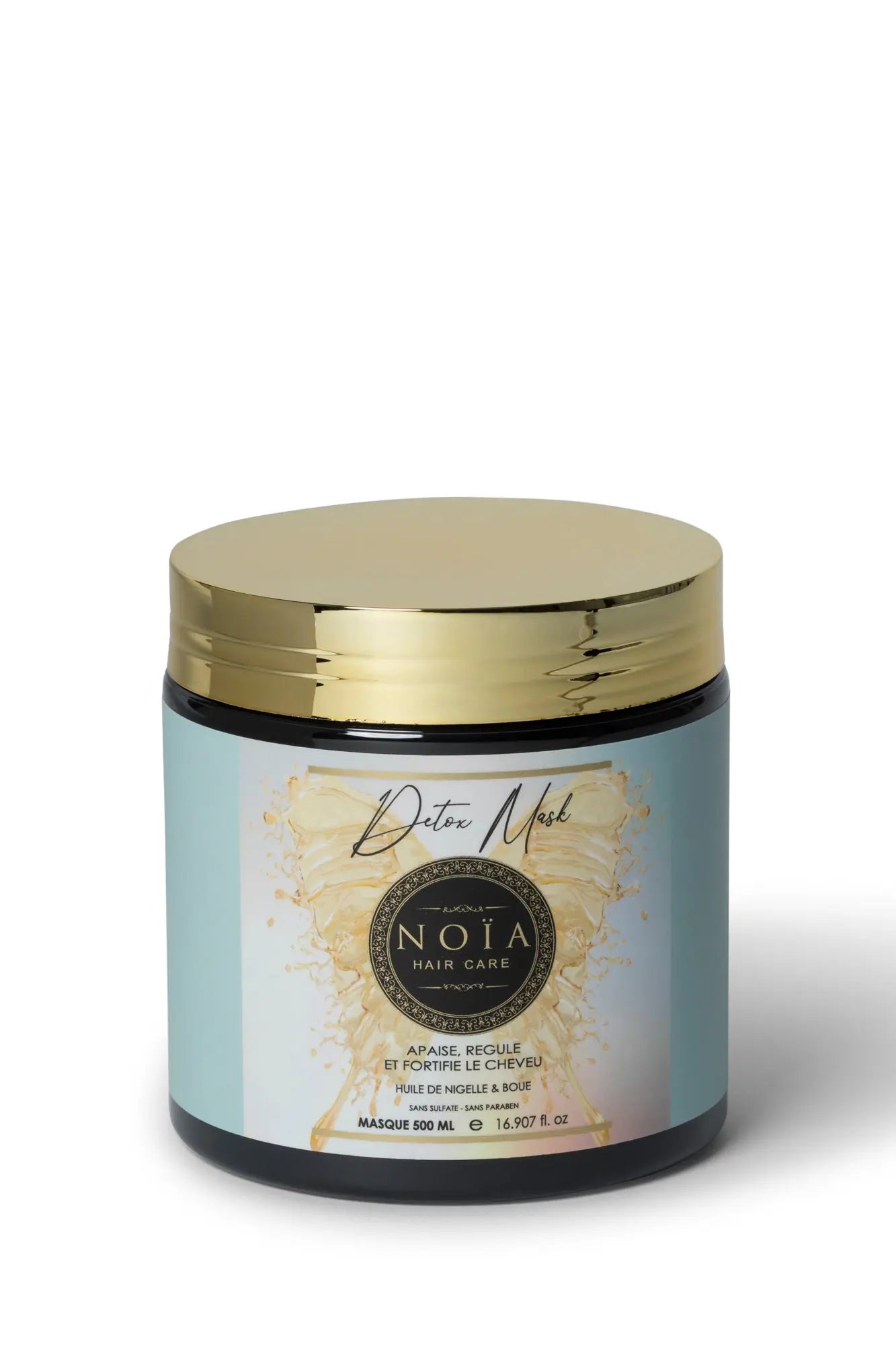 Masque Revitalisant Detox – La Magie de l'Huile de Nigelle & de la Boue en 500ML Noiahair FR