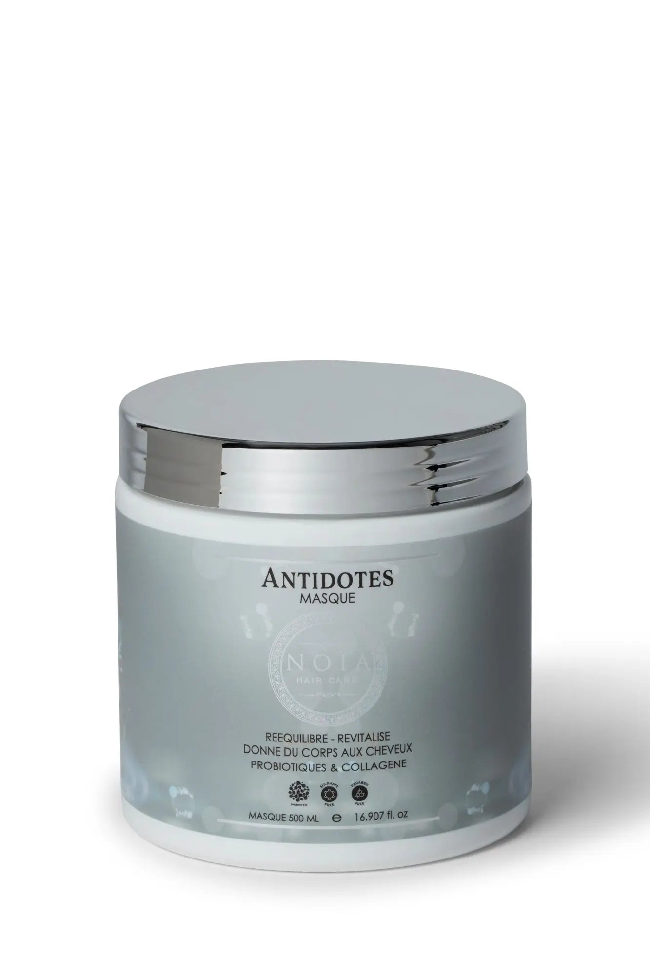 Masque aux Probiotiques & Collagène - Antidotes, le secret des cheveux revitalisés (500ml) Noiahair FR