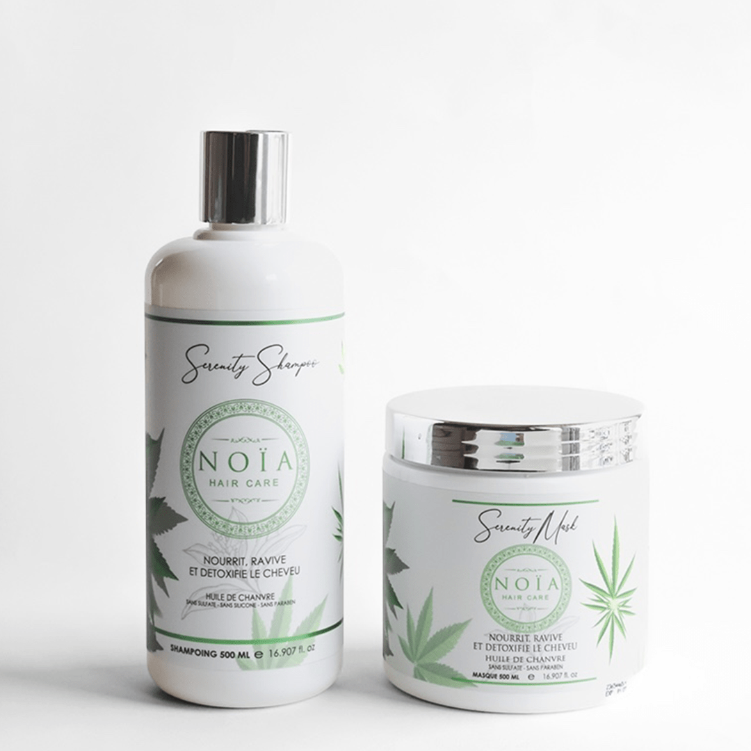 Routine Capillaire DUO Serenity - Shampoing + Masque - Une routine harmonieuse à l’huile de chanvre Noiahair FR