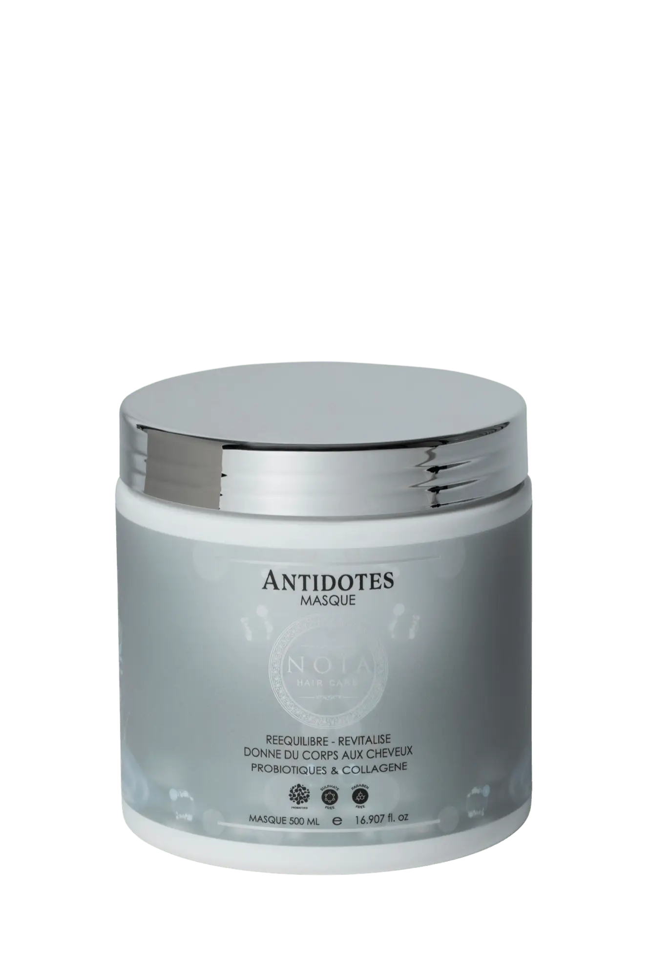 Masque aux Probiotiques & Collagène - Antidotes, le secret des cheveux revitalisés (500ml) Noiahair FR