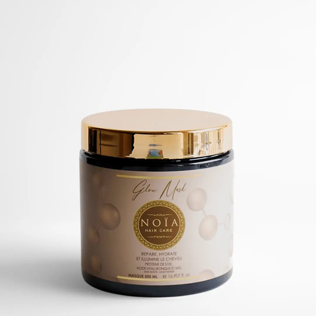 Masque Soin Glow by Noïa : Votre Solution pour des Cheveux Resplendissants (500ML) Noiahair FR