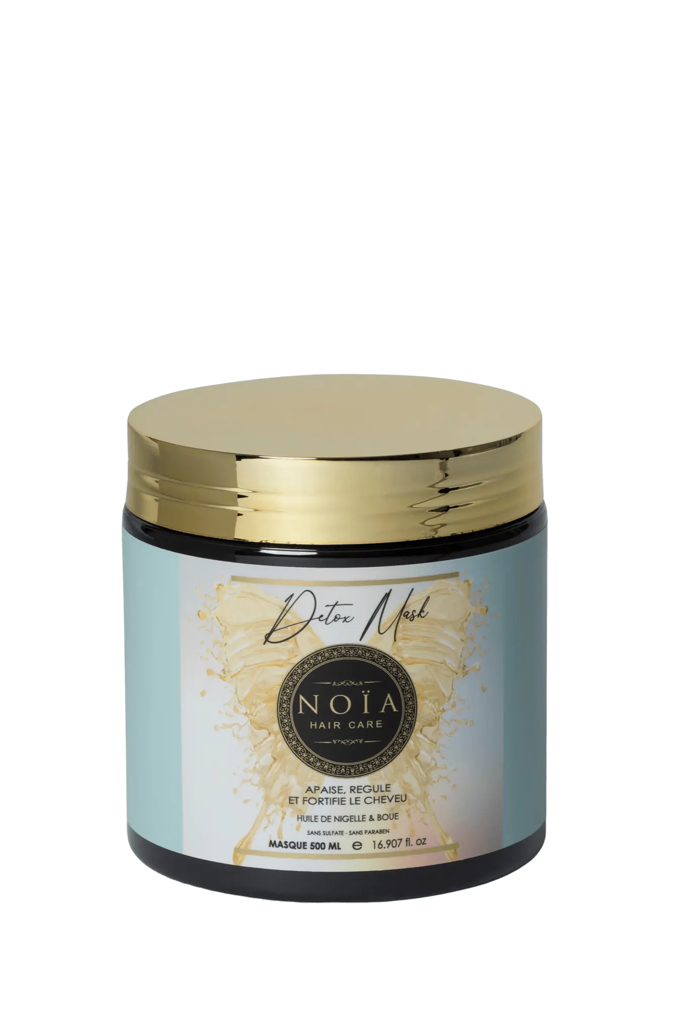 Masque Revitalisant Detox – La Magie de l'Huile de Nigelle & de la Boue en 500ML Noiahair FR