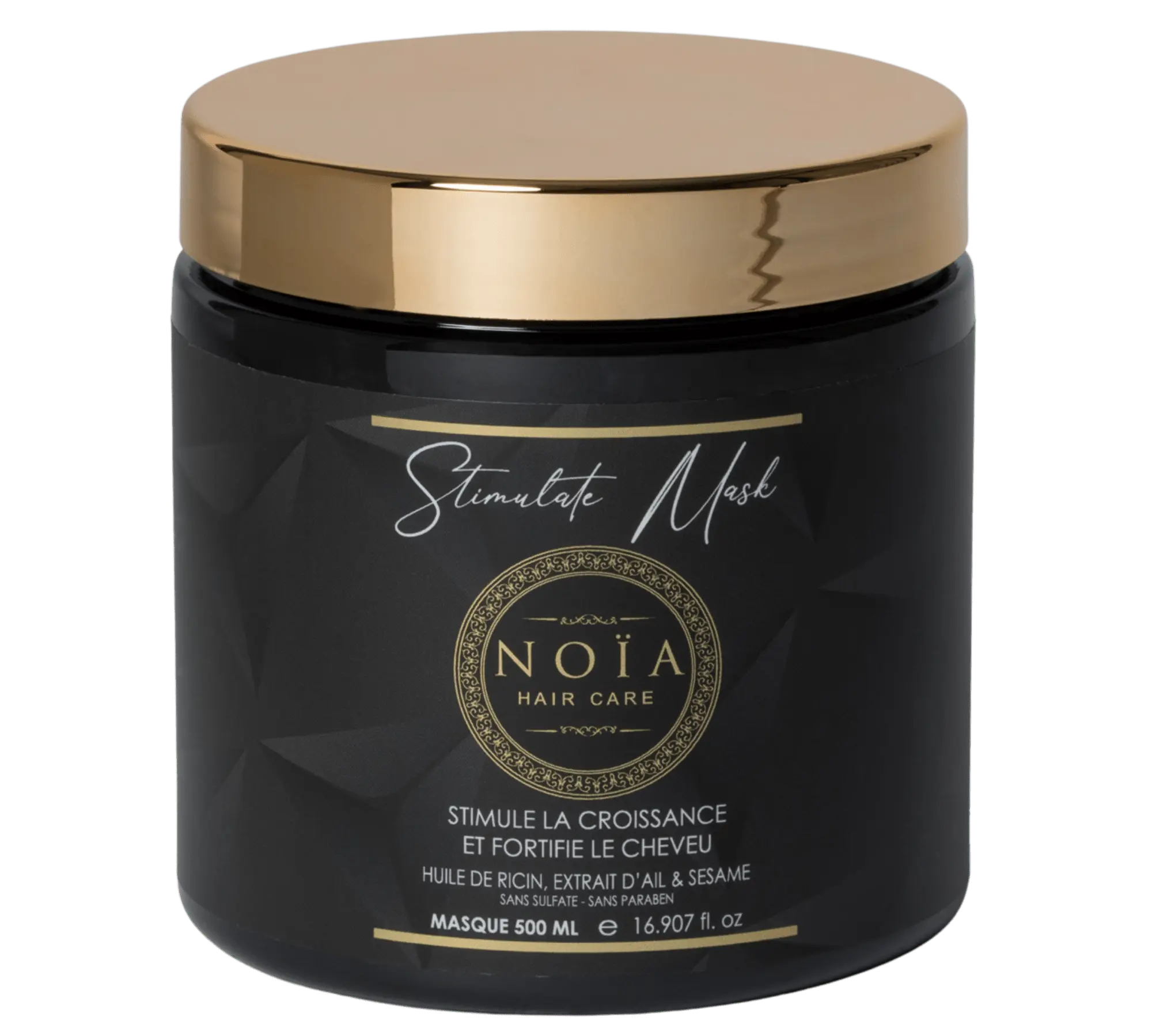 Masque Gamme Stimulate - Huile de ricin, Extrait d'Ail & Sésame 500ML Noiahair FR