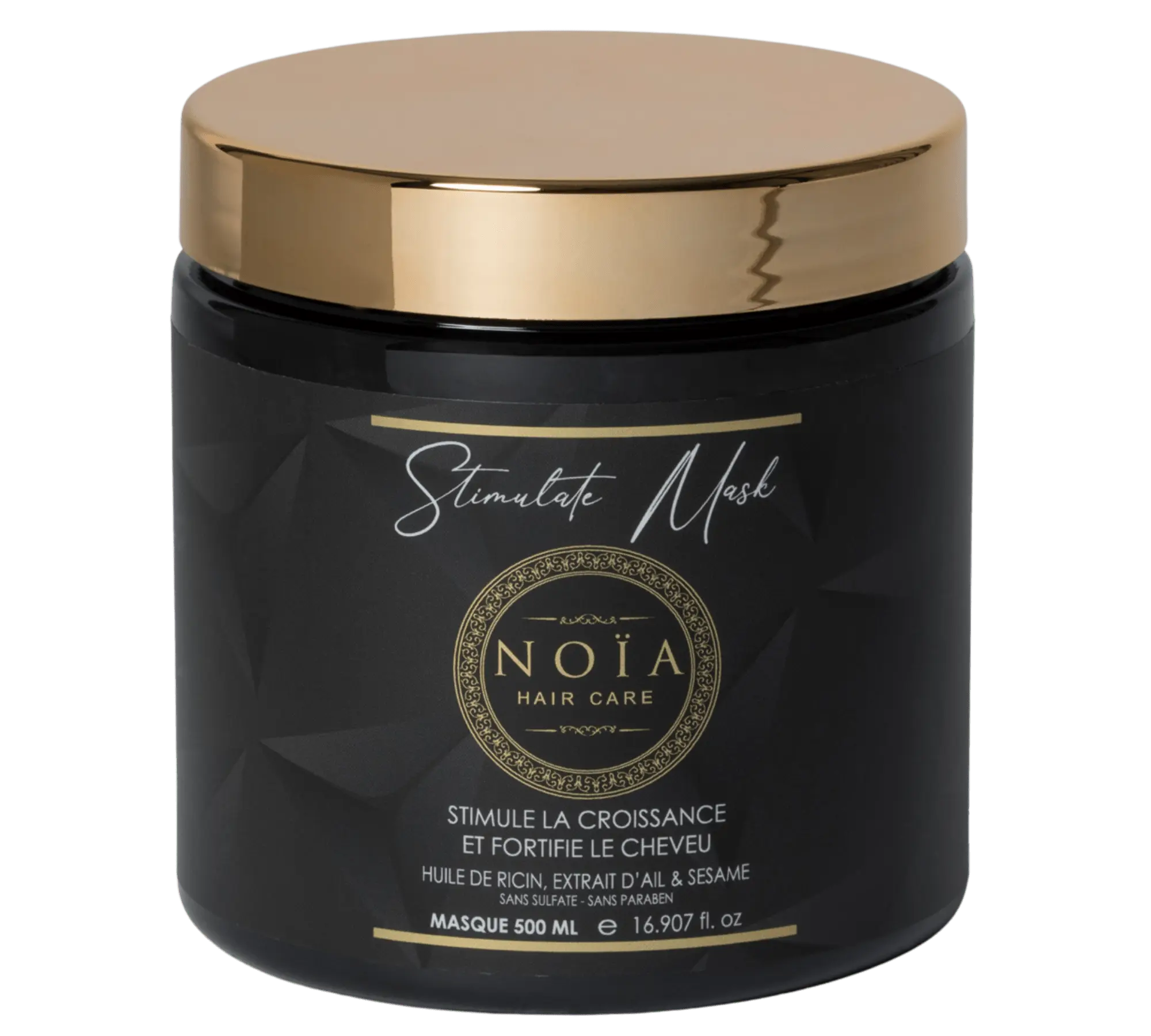 Masque Gamme Stimulate - Huile de ricin, Extrait d'Ail & Sésame 500ML Noiahair FR
