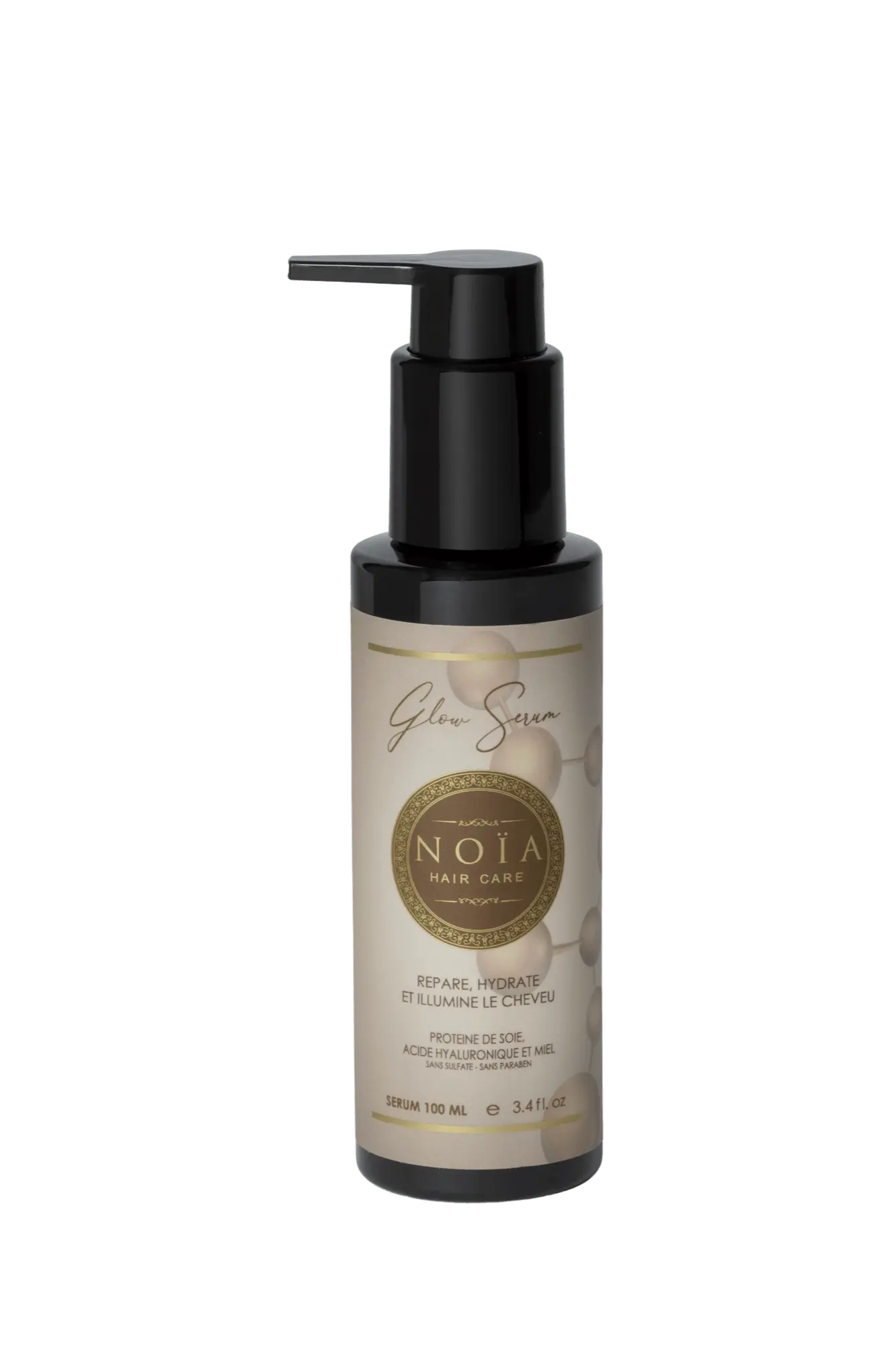 Sérum Glow – L’Éclat Absolu avec Protéine de Soie, Acide Hyaluronique & Miel (100ML) Noiahair FR