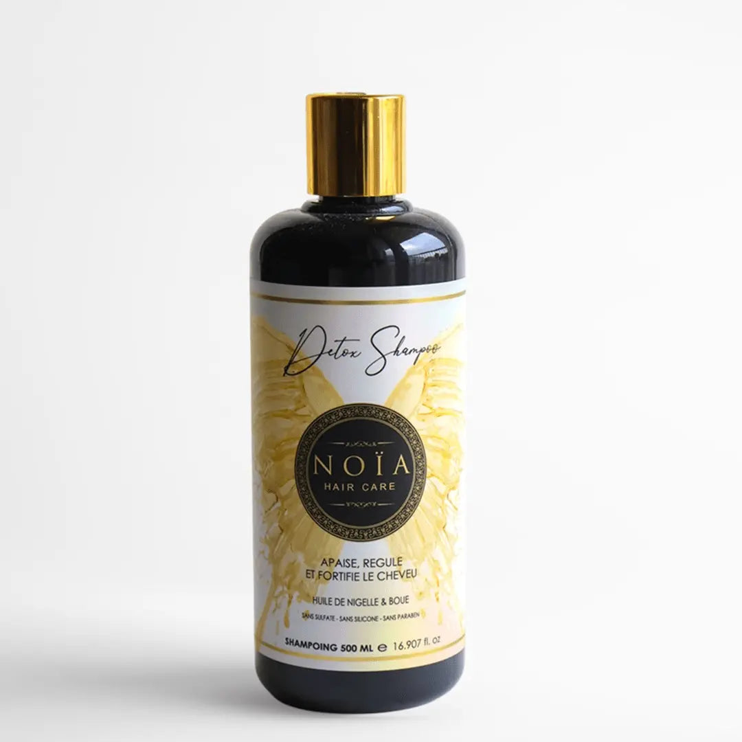 Shampoing à l'Huile de Nigelle & Boue : La Synergie Naturelle pour un Cuir Chevelu Équilibré (500 ml) Noiahair FR