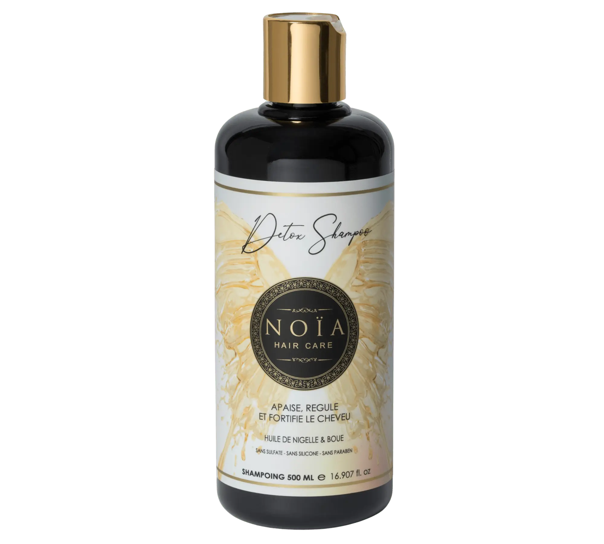 Shampoing à l'Huile de Nigelle & Boue : La Synergie Naturelle pour un Cuir Chevelu Équilibré (500 ml) Noiahair FR