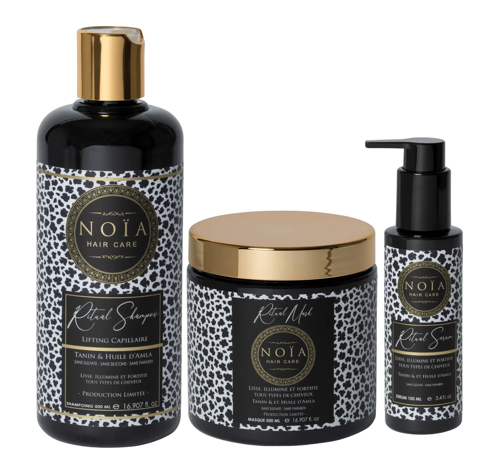Routine Capillaire RITUAL de Noïa Hair Care : Un Rituel Réparateur - Pack Trio Shampoing + Masque + Sérum Tanin & Huile d'Amla Noiahair FR