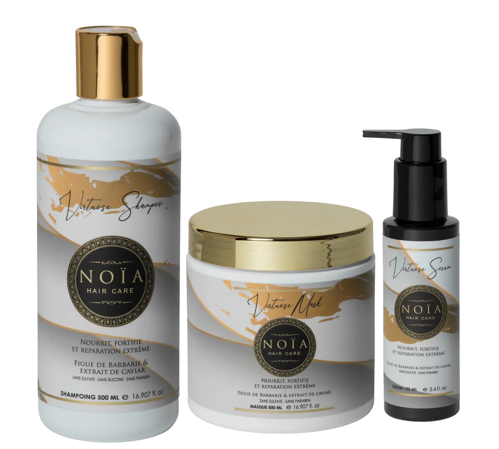 Virtuoso TRIO Hair Routine – Prickly Pear & Caviar – Repair & Nutrition
