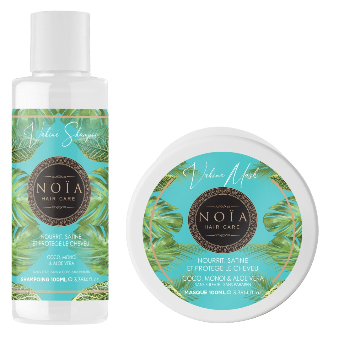 Duo Vahine - Shampoing 100 ml & Masque 100 ml Noiahair FR